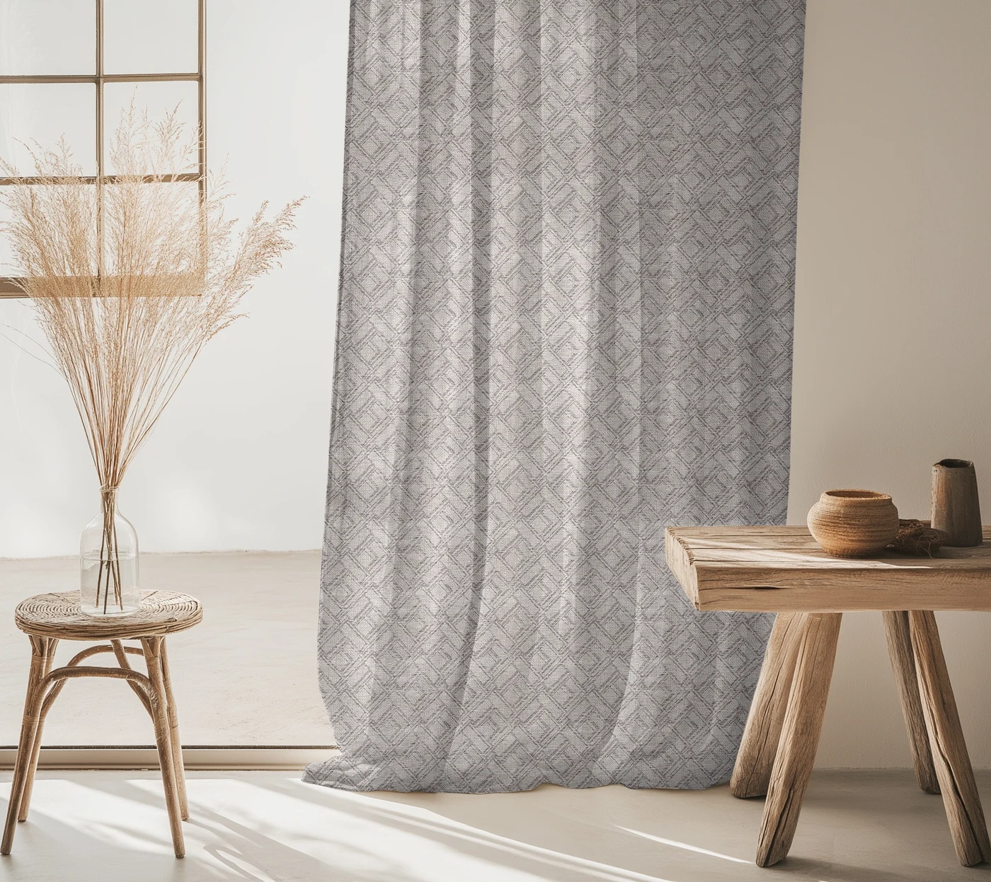 James curtain fabric: Pattern and texture