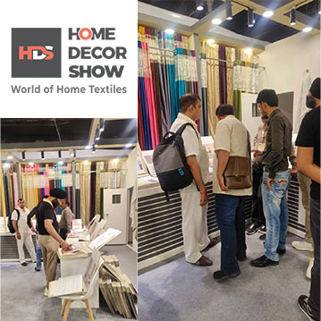Sunny Drape showcasing premium curtain and upholstery fabric collections at Home Decor Show 2026
