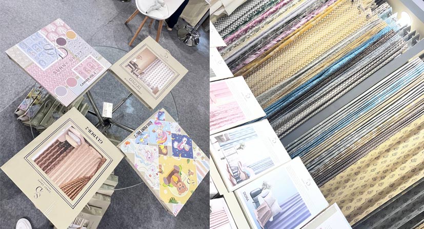 Sunny Drape showcasing premium curtain fabrics at Home Decor Show 2026