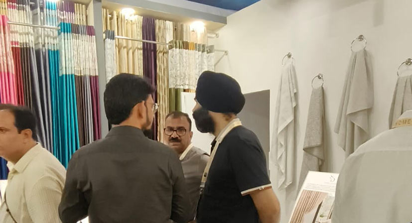 Sunny Drape showcasing premium curtain fabrics at Home Decor Show 2026