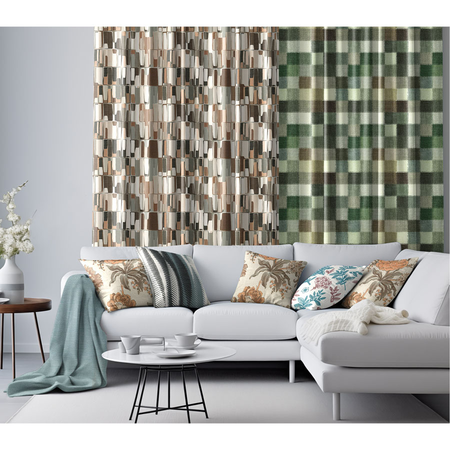 Elegant tropical designer curtains by Sunny Drape