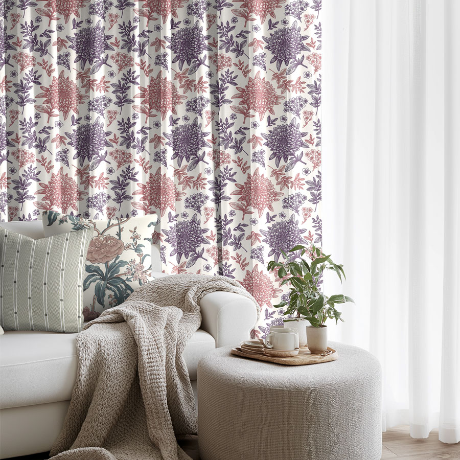TROPICAL-II curtains for modern living room